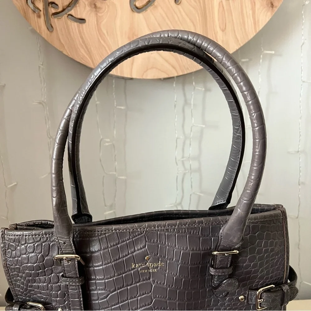 Kate Spade Vanston Croc Embossed Jackson Work Tote/Purse